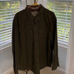 LL Bean flannel lined shirt